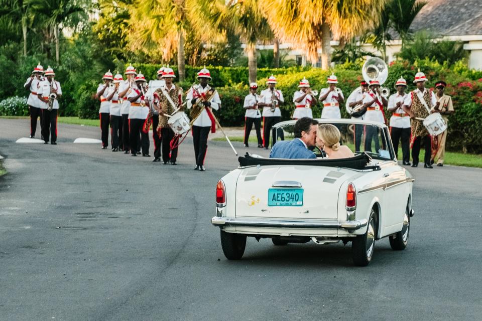 As we drove away, the Royal Bahamas Police Band surrounded the church for an encore performance.