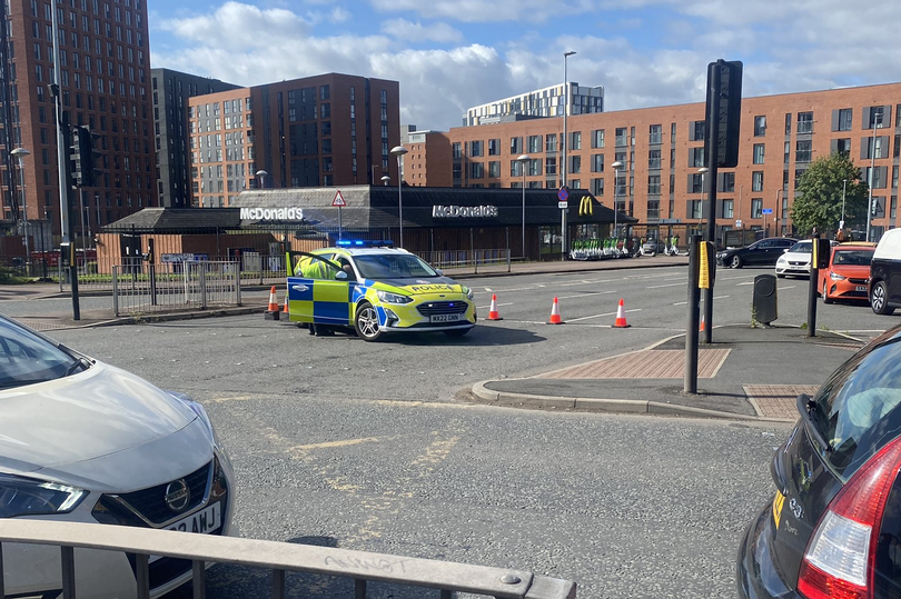 Police have closed off Regent Road