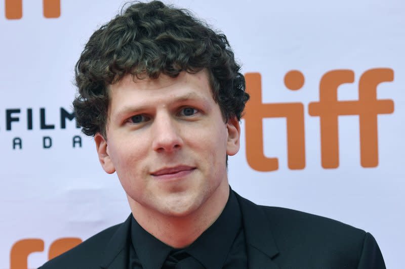 Jesse Eisenberg stars in the new film "Manodrome." File Photo by Christine Chew/UPI