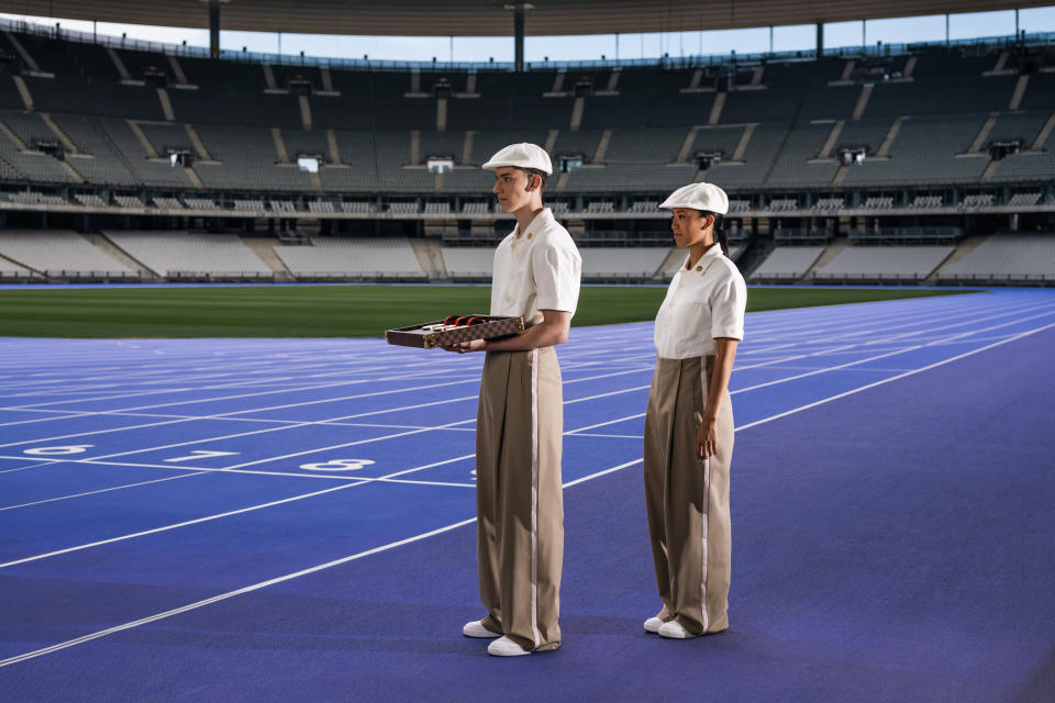 The Paris 2024 Olympic medal bearers' uniforms designed by LVMH