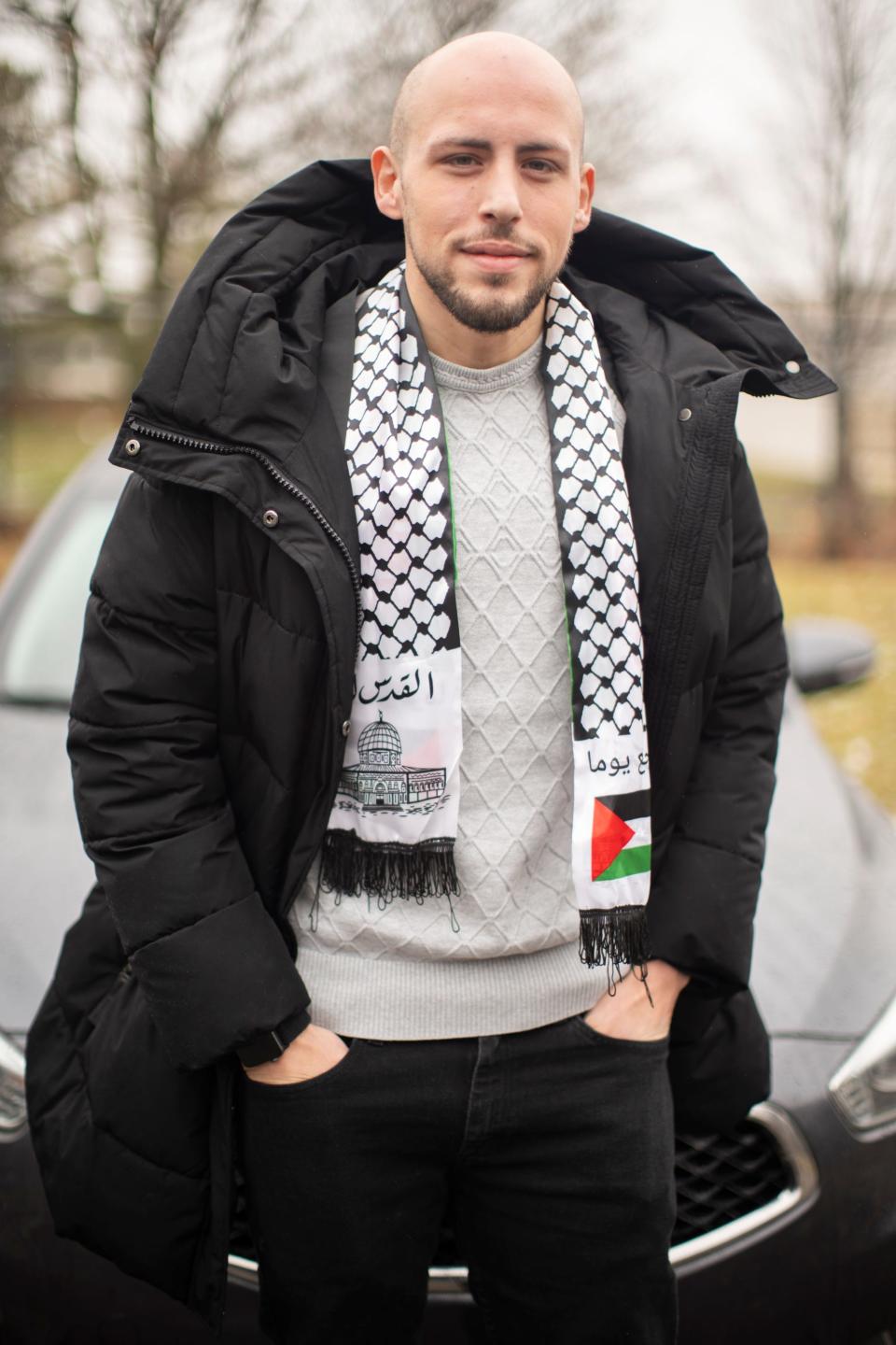 Jan 23, 2024; Columbus, Ohio, USA; Salam Zaghmot, who is Palestinian, was fired from Lyft after ending a ride that made him feel unsafe.