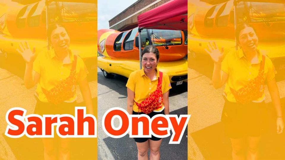 Sarah Oney is a “Hotdogger” on the Oscar Mayer Wienermobile.