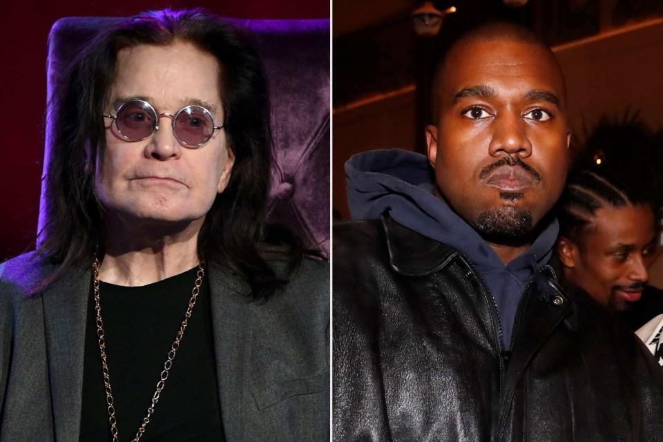 <p>Kevin Winter/Getty; Johnny Nunez/Getty</p> Ozzy Osbourne, Kanye West