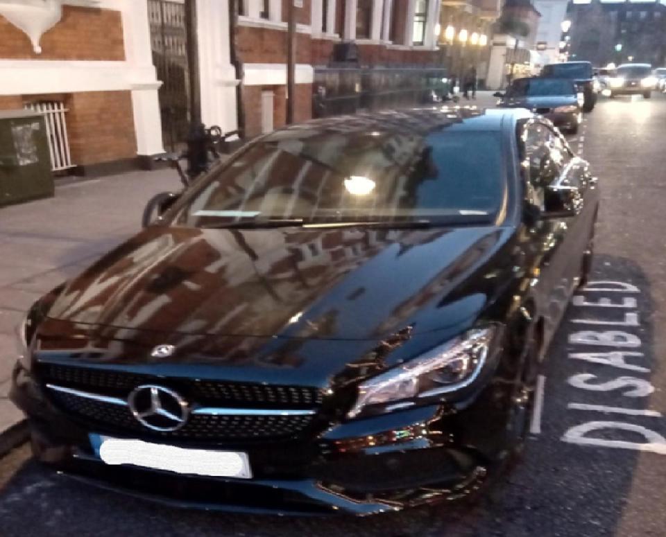 Alexandra Miller’ parked her Mercedes in a disabled bay (Handout)