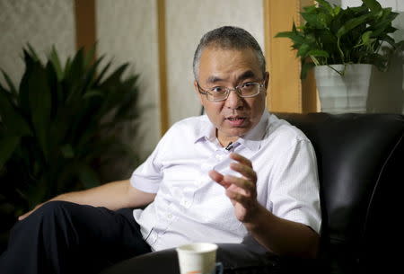 Yao Yudong, head of Research Institute of Finance and Banking of the Peopleâ€™s Bank of China (PBOC), speaks during an interview in Beijing, August 27, 2015. REUTERS/Jason Lee