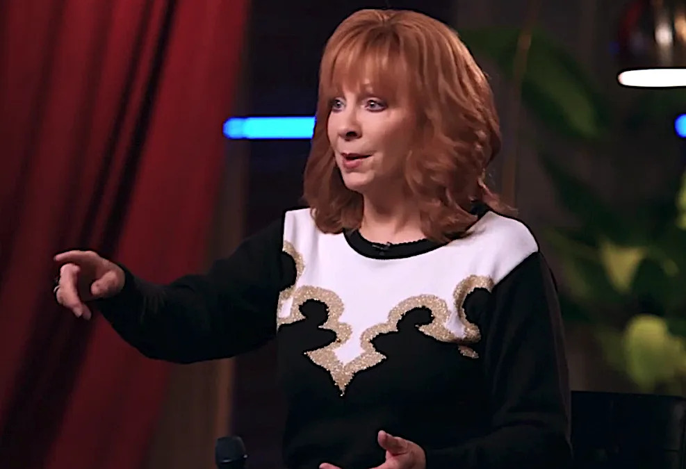 Reba McEntire warns Mac Royals and Rachele Ngyuen to repsect the Bee Gees during their Battle Rounds rehearsal on 'The Voice.' (NBC)