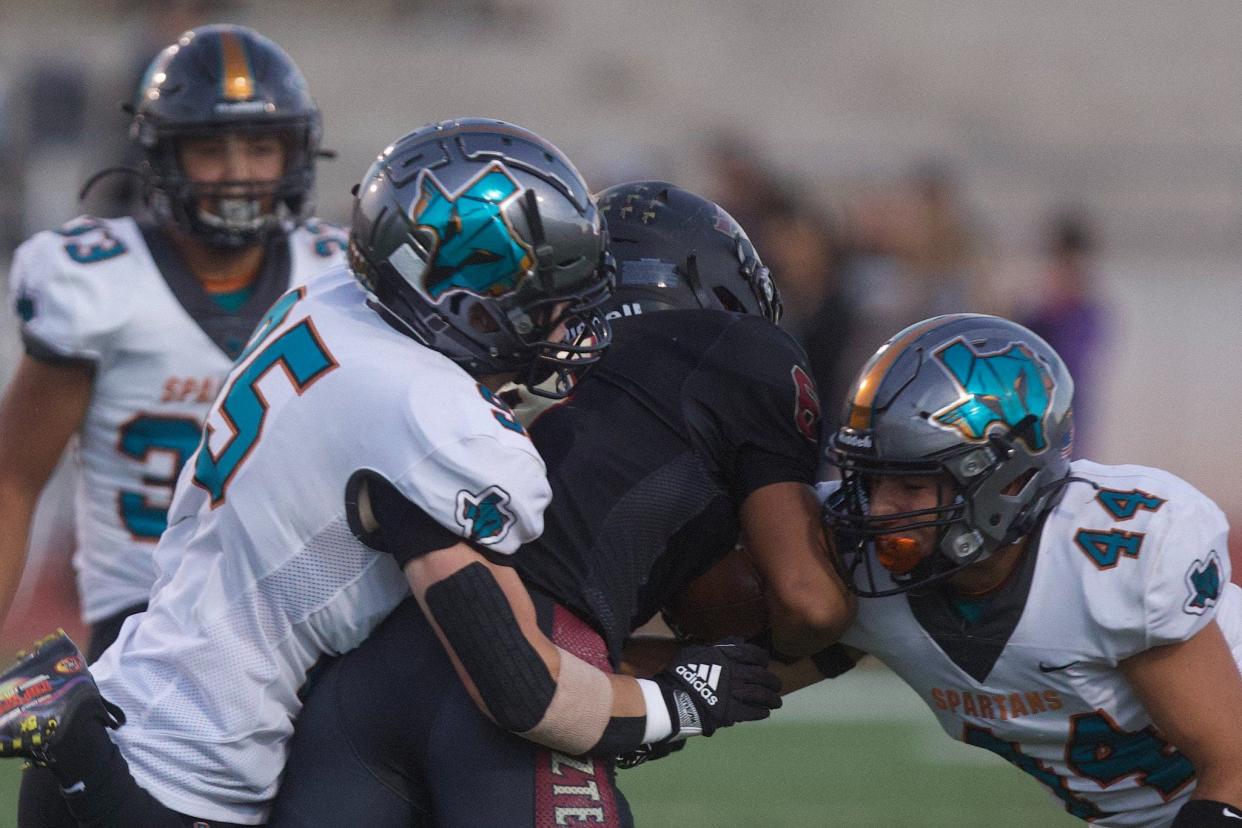Pebble Hills faced El Dorado in a high school football game at the Socorro ISD Student Activities Complex on Thursday, Sept. 15, 2022 in El Paso, Texas.