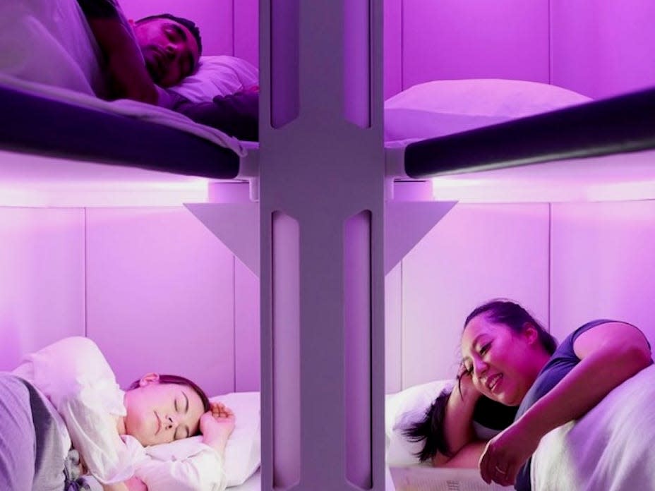 Air New Zealand Skynest and Ascent First Class Suite.