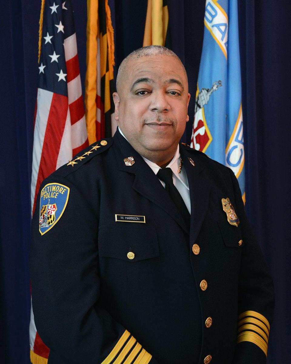 Michael Harrison is commissioner of the Baltimore Police Department.
