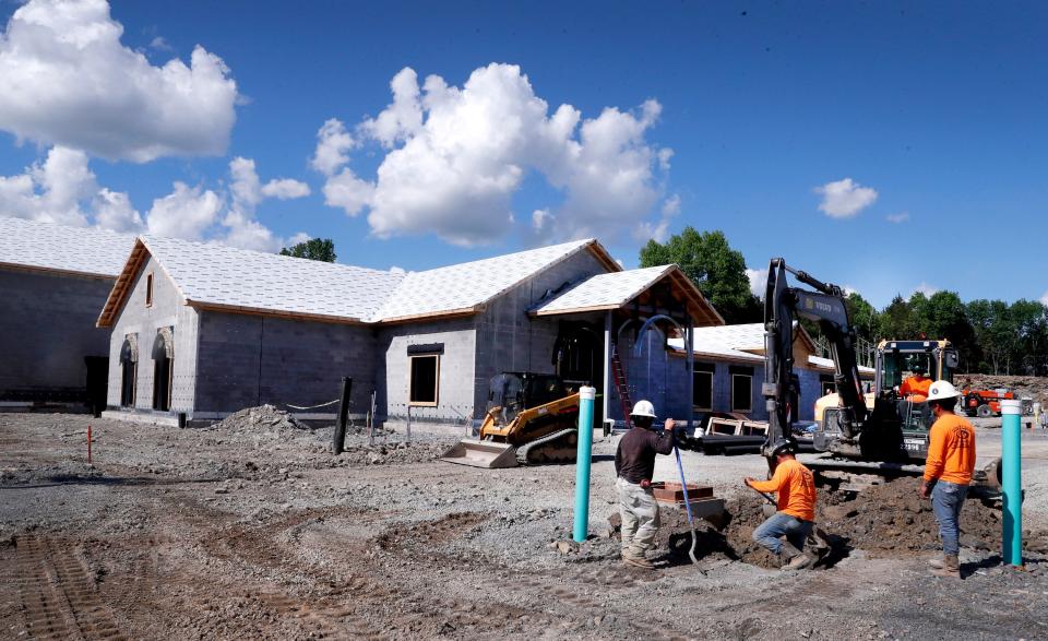 Construction of Smyrna Fire Station 4 is underway at 5650 West Jefferson Pike, on Tuesday, April 30, 2024.