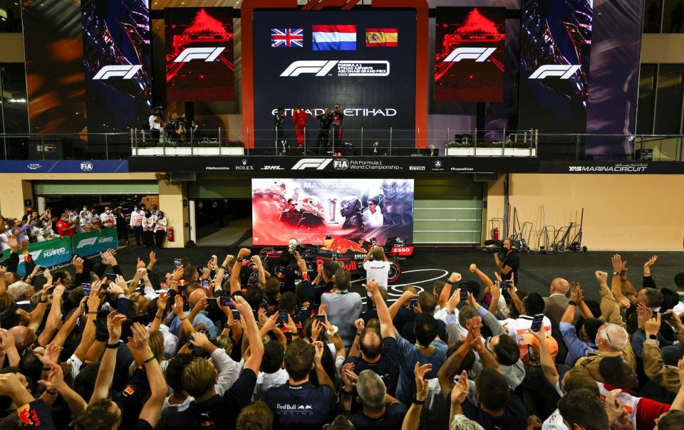 Max Verstappen wins F1 2021 title - Max Verstappen pipped Lewis Hamilton in Abu Dhabi to win the title last year - GETTY IMAGES