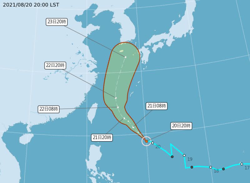 ▲中央氣象局表示，輕颱奧麥斯生成，預估不會直接影響台灣陸地。（圖／中央氣象局提供）