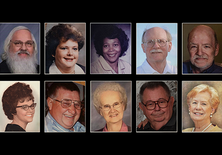 Photos of residents at Trilogy Health Services who died during the pandemic. The chain now says it over-reported its COVID-19 deaths to the federal government and is revising its official numbers.