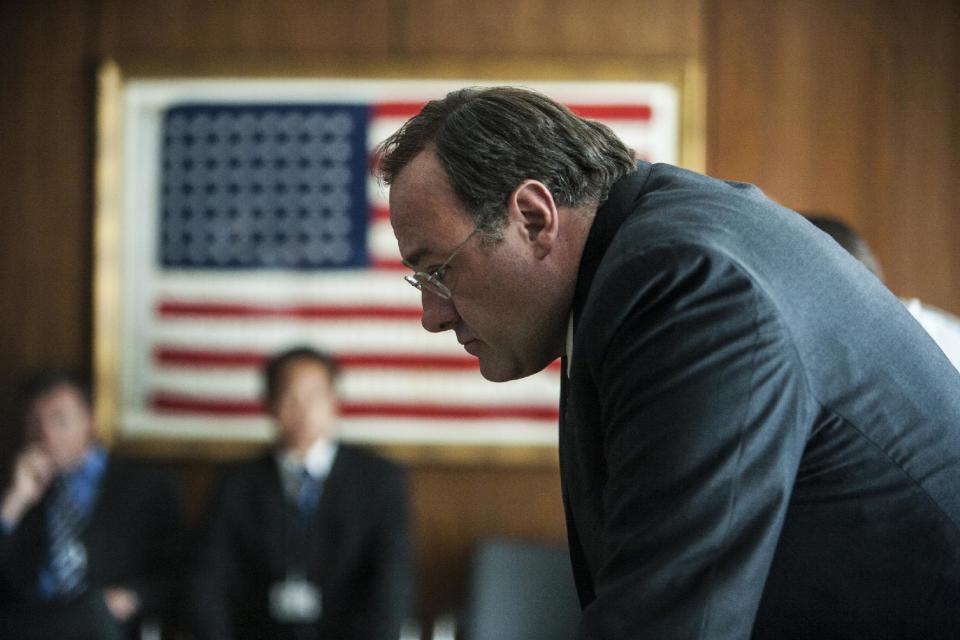 This undated publicity photo released by Columbia Pictures Industries, Inc. shows James Gandolfini playing the C.I.A. Director in Columbia Pictures' new thriller, "Zero Dark Thirty," directed by Kathryn Bigelow. (AP Photo/Columbia Pictures Industries, Inc., Jonathan Olley)