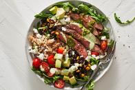 <p>We’re not here to give diet advice. To everything there is a season: Sometimes, that might mean going all in on carbs, a la our <a href="https://www.delish.com/cooking/recipe-ideas/g3176/weeknight-pasta-dinners/" rel="nofollow noopener" target="_blank" data-ylk="slk:pasta;elm:context_link;itc:0;sec:content-canvas" class="link ">pasta</a>, <a href="https://www.delish.com/cooking/g269/homemade-pizza-recipes/" rel="nofollow noopener" target="_blank" data-ylk="slk:pizza;elm:context_link;itc:0;sec:content-canvas" class="link ">pizza</a>, or <a href="https://www.delish.com/cooking/recipe-ideas/g3030/potato-recipes/" rel="nofollow noopener" target="_blank" data-ylk="slk:potato recipes;elm:context_link;itc:0;sec:content-canvas" class="link ">potato recipes</a>. Other times, it might mean eating <em>less</em> carbs, like with our <a href="https://www.delish.com/cooking/g4203/gluten-free-dinner-ideas/" rel="nofollow noopener" target="_blank" data-ylk="slk:gluten-free;elm:context_link;itc:0;sec:content-canvas" class="link ">gluten-free</a>, <a href="https://www.delish.com/cooking/recipe-ideas/g3593/low-carb-recipes/" rel="nofollow noopener" target="_blank" data-ylk="slk:low-carb;elm:context_link;itc:0;sec:content-canvas" class="link ">low-carb</a>, or <a href="https://www.delish.com/keto-recipes/" rel="nofollow noopener" target="_blank" data-ylk="slk:keto recipes;elm:context_link;itc:0;sec:content-canvas" class="link ">keto recipes</a>. Perhaps you want to cut back on meat with our top <a href="https://www.delish.com/cooking/recipe-ideas/g39431167/plant-based-recipes/" rel="nofollow noopener" target="_blank" data-ylk="slk:plant-based;elm:context_link;itc:0;sec:content-canvas" class="link ">plant-based</a>, <a href="https://www.delish.com/cooking/g1486/healthy-vegetarian-dinner-recipes/" rel="nofollow noopener" target="_blank" data-ylk="slk:vegetarian;elm:context_link;itc:0;sec:content-canvas" class="link ">vegetarian</a>, or <a href="https://www.delish.com/cooking/g4783/easy-vegan-recipes/" rel="nofollow noopener" target="_blank" data-ylk="slk:vegan;elm:context_link;itc:0;sec:content-canvas" class="link ">vegan</a> meals. (For Meatless Monday, perhaps?) Long story short, we’re all about eating what feels good for <em>you</em>. And if at the moment that's a high-protein meal? You’re in the right place. </p><p>Meals higher in protein have tons of benefits. They'll help you feel satisfied for longer, keep you energized, and are often packed with good-for-you things like fiber or vitamins. Whether you’re here to achieve fitness goals, are dipping your toe into a special diet, or are just trying to eat a little better, we’ve got a recipe for you. Read on for 30 high-protein meals for ideas.</p><p>And we’re not just talking meat here, people! Sure, meat is protein rich, but it’s not the only way to pad out a protein-rich diet. Plant-based proteins like <a href="https://www.delish.com/cooking/g26001696/tofu-recipes/" rel="nofollow noopener" target="_blank" data-ylk="slk:tofu;elm:context_link;itc:0;sec:content-canvas" class="link ">tofu</a> and <a href="https://www.delish.com/cooking/recipe-ideas/a31982706/how-to-cook-beans/" rel="nofollow noopener" target="_blank" data-ylk="slk:beans;elm:context_link;itc:0;sec:content-canvas" class="link ">beans</a>, vegetarian options like <a href="https://www.delish.com/cooking/g1920/egg-dinners/" rel="nofollow noopener" target="_blank" data-ylk="slk:eggs;elm:context_link;itc:0;sec:content-canvas" class="link ">eggs</a>, and even some veggies (<a href="https://www.delish.com/cooking/g1409/brussels-sprouts-recipes/" rel="nofollow noopener" target="_blank" data-ylk="slk:Brussels;elm:context_link;itc:0;sec:content-canvas" class="link ">Brussels</a>, <a href="https://www.delish.com/cooking/g1463/sweet-corn-recipes/" rel="nofollow noopener" target="_blank" data-ylk="slk:corn;elm:context_link;itc:0;sec:content-canvas" class="link ">corn</a>, <a href="https://www.delish.com/cooking/g2013/spinach/" rel="nofollow noopener" target="_blank" data-ylk="slk:spinach;elm:context_link;itc:0;sec:content-canvas" class="link ">spinach</a>…) are also great sources. Try our <a href="https://www.delish.com/cooking/recipe-ideas/a36816966/bbq-tempeh-sandwiches-recipe/" rel="nofollow noopener" target="_blank" data-ylk="slk:BBQ tempeh sandwiches;elm:context_link;itc:0;sec:content-canvas" class="link ">BBQ tempeh sandwiches</a>, <a href="https://www.delish.com/cooking/recipe-ideas/a28708508/vegan-meatballs-recipe/" rel="nofollow noopener" target="_blank" data-ylk="slk:vegan meatballs;elm:context_link;itc:0;sec:content-canvas" class="link ">vegan meatballs</a>, <a href="https://www.delish.com/cooking/recipe-ideas/recipes/a52277/shakshuka-with-feta-and-parsley-recipe/" rel="nofollow noopener" target="_blank" data-ylk="slk:shakshuka;elm:context_link;itc:0;sec:content-canvas" class="link ">shakshuka</a>, or <a href="https://www.delish.com/cooking/recipe-ideas/a38952025/tofu-lettuce-wraps-recipe/" rel="nofollow noopener" target="_blank" data-ylk="slk:caramelized tofu lettuce wraps;elm:context_link;itc:0;sec:content-canvas" class="link ">caramelized tofu lettuce wraps</a> to see just how well some of these protein sources can stand up to meat.</p><p>If you’re an omnivore, you’ve got even <em>more</em> choices. Don’t settle for boring, dry chicken breast, pork, or fish—instead, use compelling flavors and cooking methods to amp up the drama and keep these proteins exciting. Case in point, our <a href="https://www.delish.com/cooking/recipe-ideas/a35312271/caramelized-beef-with-rice-recipe/" rel="nofollow noopener" target="_blank" data-ylk="slk:caramelized beef with rice;elm:context_link;itc:0;sec:content-canvas" class="link ">caramelized beef with rice</a>, <a href="https://www.delish.com/cooking/recipe-ideas/a40022315/steak-grain-bowls-recipe/" rel="nofollow noopener" target="_blank" data-ylk="slk:steak grain bowls;elm:context_link;itc:0;sec:content-canvas" class="link ">steak grain bowls</a>, <a href="https://www.delish.com/cooking/recipe-ideas/a19636089/creamy-tuscan-chicken-recipe/" rel="nofollow noopener" target="_blank" data-ylk="slk:creamy tuscan chicken;elm:context_link;itc:0;sec:content-canvas" class="link ">creamy tuscan chicken</a>, and <a href="https://www.delish.com/cooking/recipe-ideas/a36007712/sheet-pan-bibimbap-recipe/" rel="nofollow noopener" target="_blank" data-ylk="slk:sheet pan bibimbap;elm:context_link;itc:0;sec:content-canvas" class="link ">sheet pan bibimbap</a>.</p><p>Want more high-protein inspiration? Check out our top <a href="https://www.delish.com/cooking/recipe-ideas/g3338/best-weeknight-dinners/" rel="nofollow noopener" target="_blank" data-ylk="slk:weeknight dinners;elm:context_link;itc:0;sec:content-canvas" class="link ">weeknight dinners</a> featuring <a href="https://www.delish.com/cooking/recipe-ideas/g2991/weeknight-steak-dinners/" rel="nofollow noopener" target="_blank" data-ylk="slk:steak;elm:context_link;itc:0;sec:content-canvas" class="link ">steak</a>, <a href="https://www.delish.com/cooking/recipe-ideas/g2972/chicken-weeknight-dinners/" rel="nofollow noopener" target="_blank" data-ylk="slk:chicken;elm:context_link;itc:0;sec:content-canvas" class="link ">chicken</a>, and <a href="https://www.delish.com/cooking/recipe-ideas/g2992/weeknight-seafood-dinners/" rel="nofollow noopener" target="_blank" data-ylk="slk:seafood;elm:context_link;itc:0;sec:content-canvas" class="link ">seafood</a>, and our favorite <a href="https://www.delish.com/cooking/g1486/healthy-vegetarian-dinner-recipes/" rel="nofollow noopener" target="_blank" data-ylk="slk:vegetarian dinners;elm:context_link;itc:0;sec:content-canvas" class="link ">vegetarian dinners</a> too.</p>