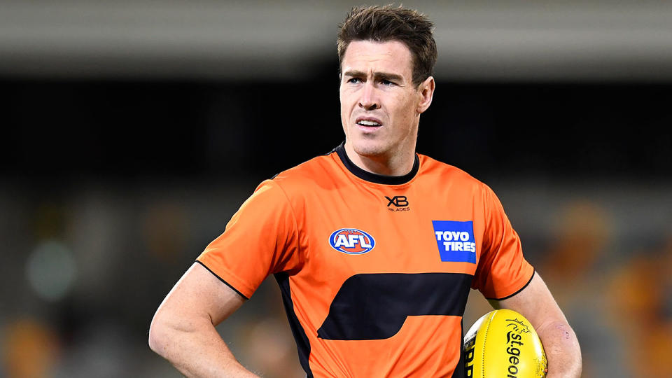 Pictured here, Jeremy Cameron has told the GWS Giants he wants to leave the club.