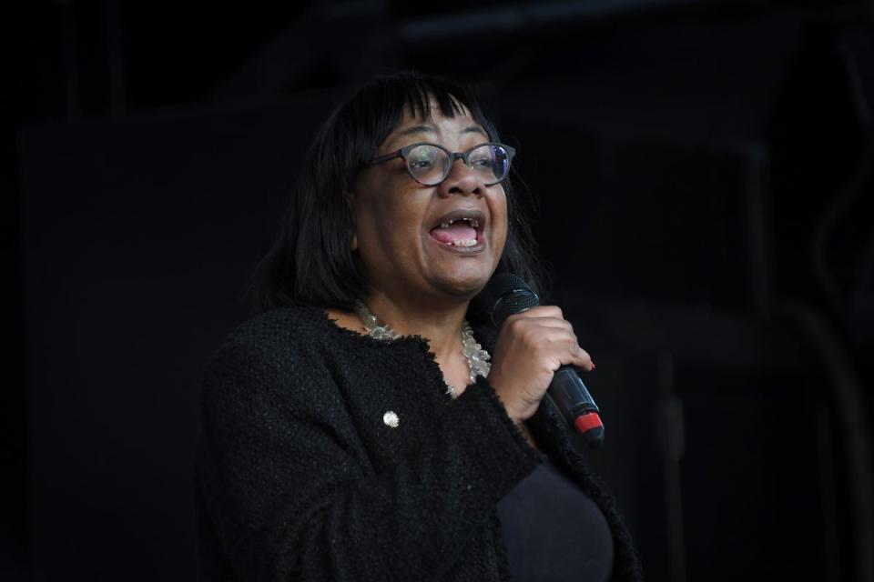 Diane Abbott has been under investigation by the Labour Party for a year (AP)