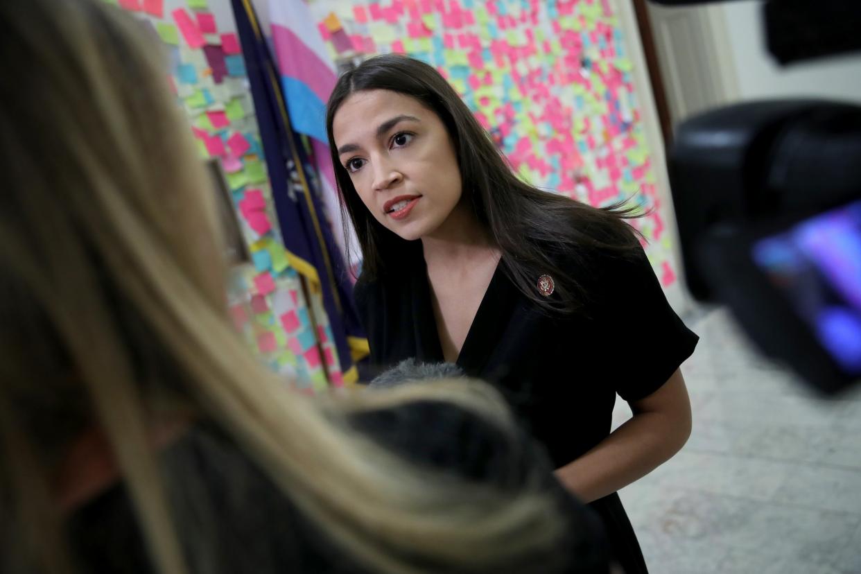 Alexandra Ocasio-Cortez has expressed reservations about Joe Biden: Getty Images