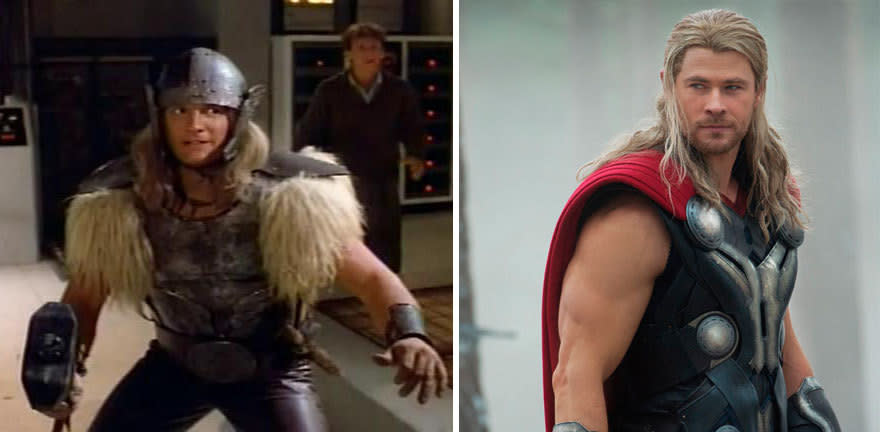 11. Thor, en 1978 y en 2015. La saga de Thor comenzó en la revista Journey into Mystery en forma de relatos de trece páginas. En la primera de estas historietas, correspondiente al nº 83 de la revista (agosto de 1962), se relataba como el Dr. Don Blake, un estadounidense cojo de vacaciones en Noruega, encontraba en una remota cueva un bastón mágico que al golpearlo, los convertía en el Dios del Trueno. Foto: Amazon.com 