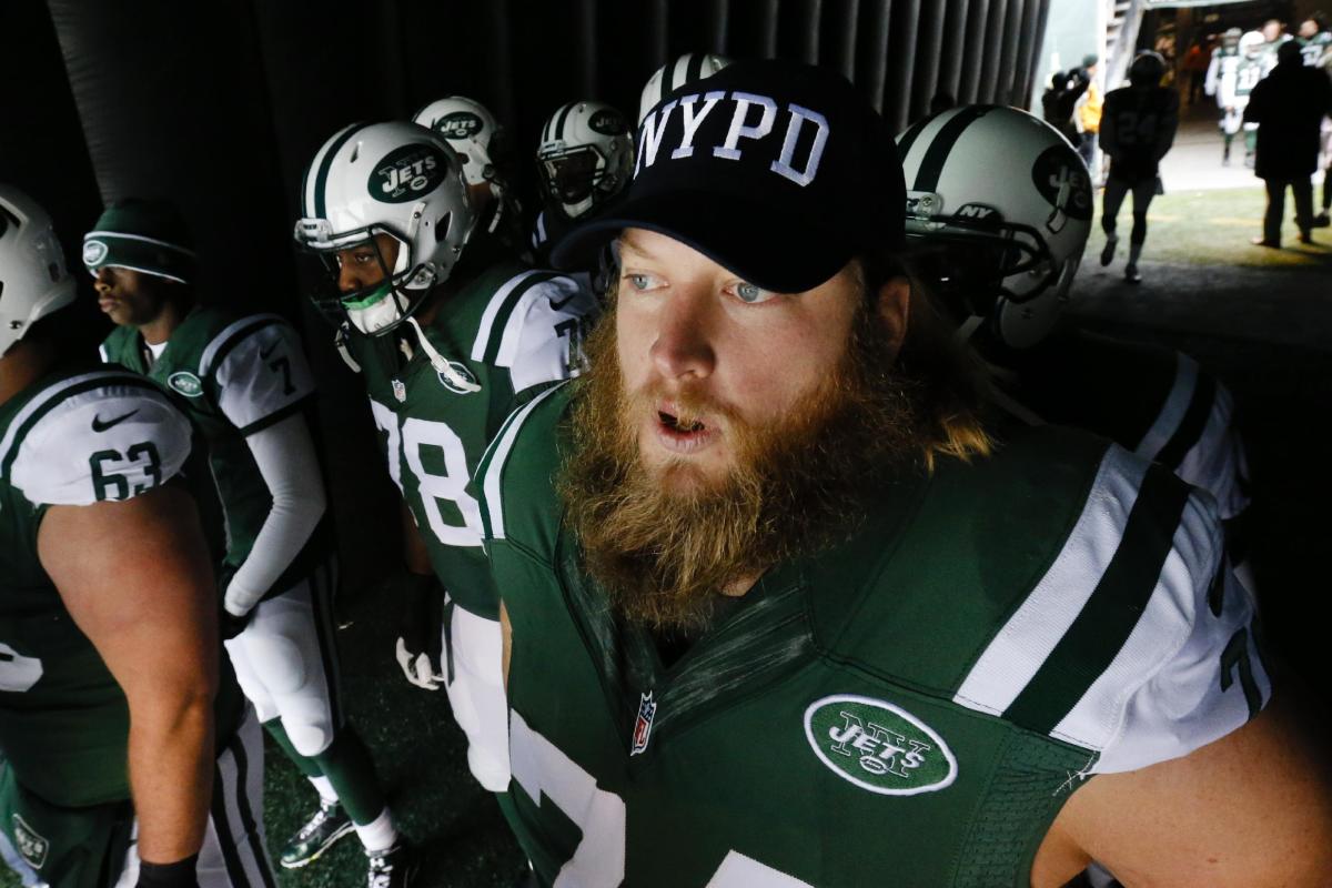 Nick Mangold on NYPD hat: 'Those families deserve the support'