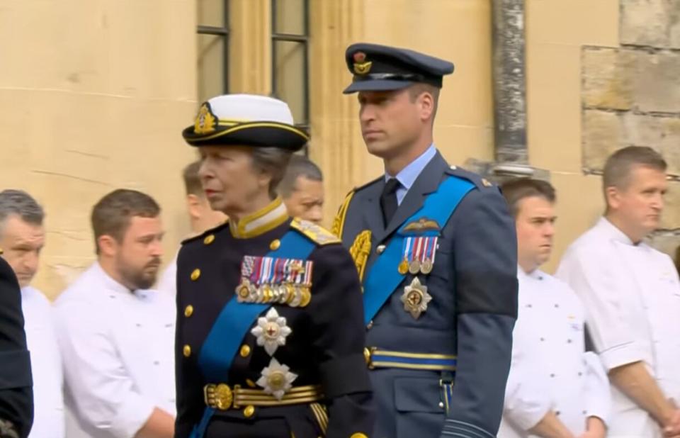 Queen Elizabeth II Funeral - Anne and William