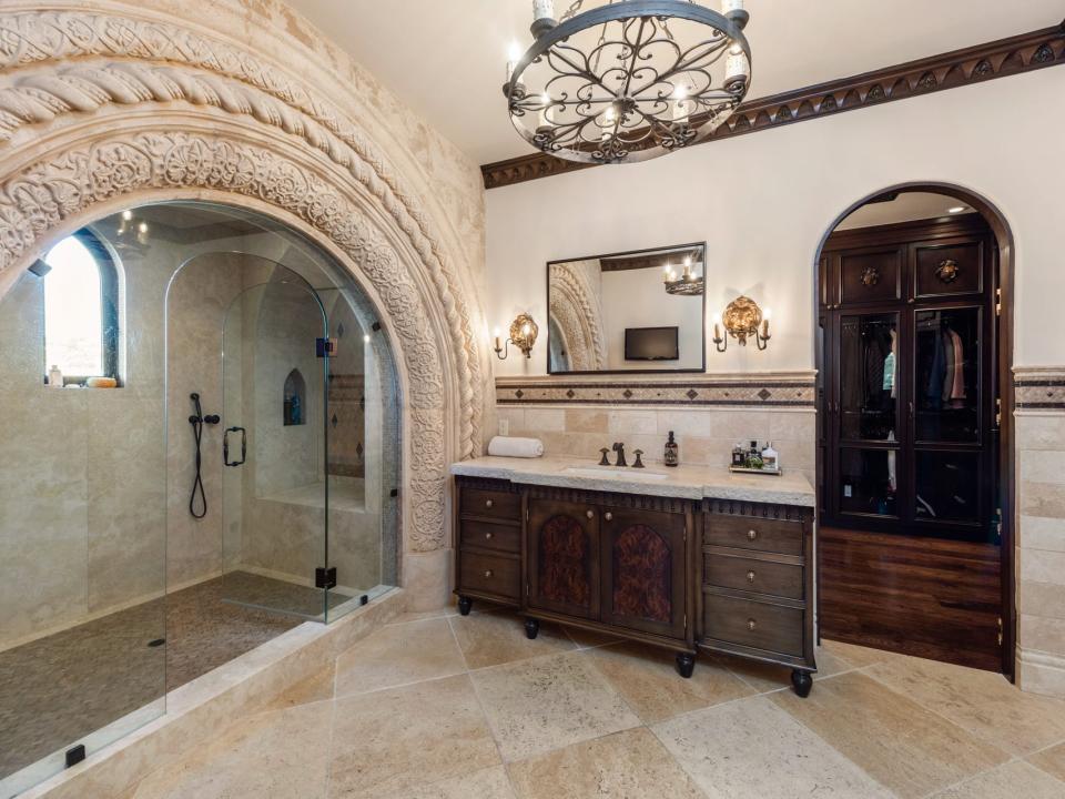 One of the bathrooms in the house.