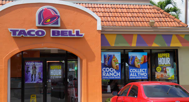 Florida Miami Homestead Taco Bell fast food restaurant Mexican food outside exterior front entrance