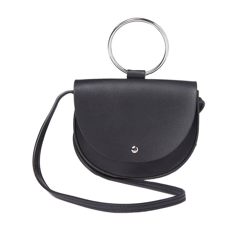 <a rel="nofollow noopener" href="https://rstyle.me/n/cxsvbqchdw" target="_blank" data-ylk="slk:Ava Ring Handle Saddle Bag, Cotton On, $15;elm:context_link;itc:0;sec:content-canvas" class="link ">Ava Ring Handle Saddle Bag, Cotton On, $15</a>