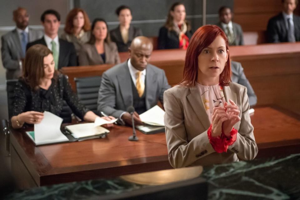 Carrie Preston as Elsbeth Tascioni in a 2014 episode of “The Good Wife” on CBS. CBS