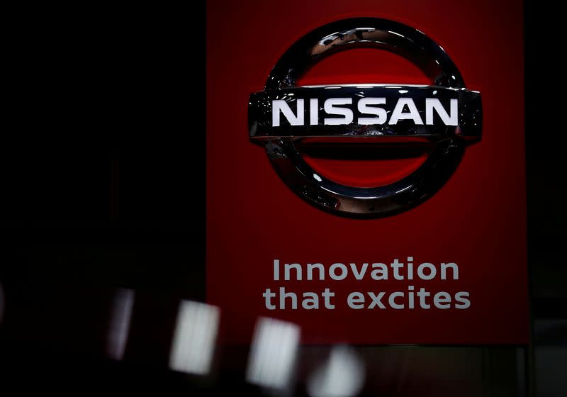 FILE PHOTO: A Nissan logo is seen at the 2019 Tokyo Motor Show