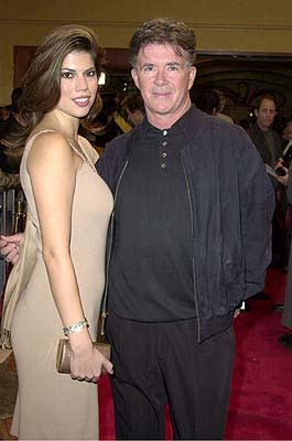 Alan Thicke with gal at the Westwood premiere of New Line's Thirteen Days