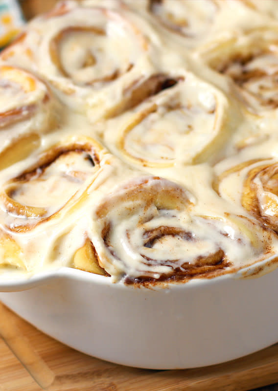 The Slow Roasted Italian<p>A sweetened roll with a thick cinnamon-sugar filling and a cream cheese frosting that you are likely to remember long after the cinnamon roll is gone!</p><p><strong>Get the recipe: </strong><strong><a href="http://www.theslowroasteditalian.com/2013/11/cinnabon-cinnamon-rolls-copycat-recipe.html" rel="sponsored" target="_blank" data-ylk="slk:Cinnabon Cinnamon Roll Copycat;elm:context_link;itc:0;sec:content-canvas" class="link ">Cinnabon Cinnamon Roll Copycat</a></strong></p>