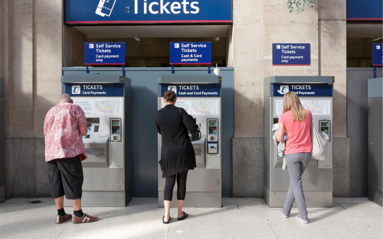 train ticket machines