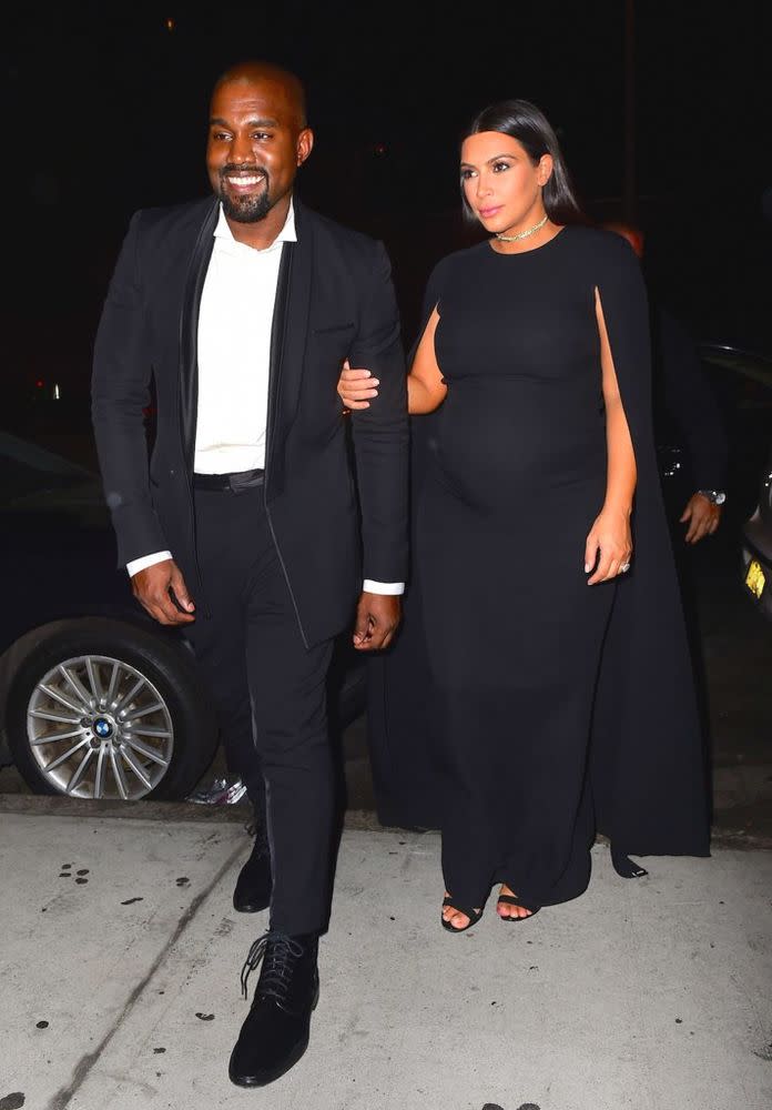 Kanye West and Kim Kardashian West