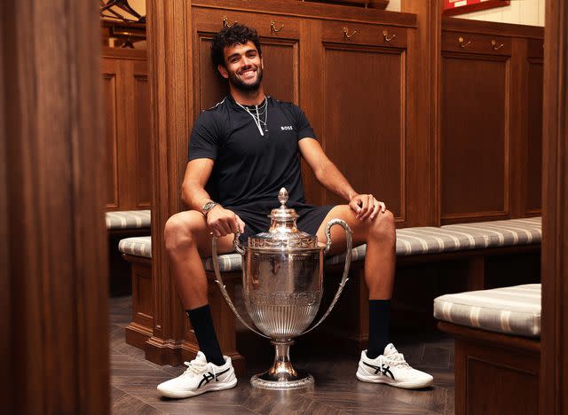 <p>Clive Brunskill/Getty</p> Matteo Berrettini