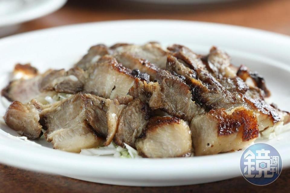 自製的鹹豬肉，香鹹滋味很適合下飯。（250元／份）
