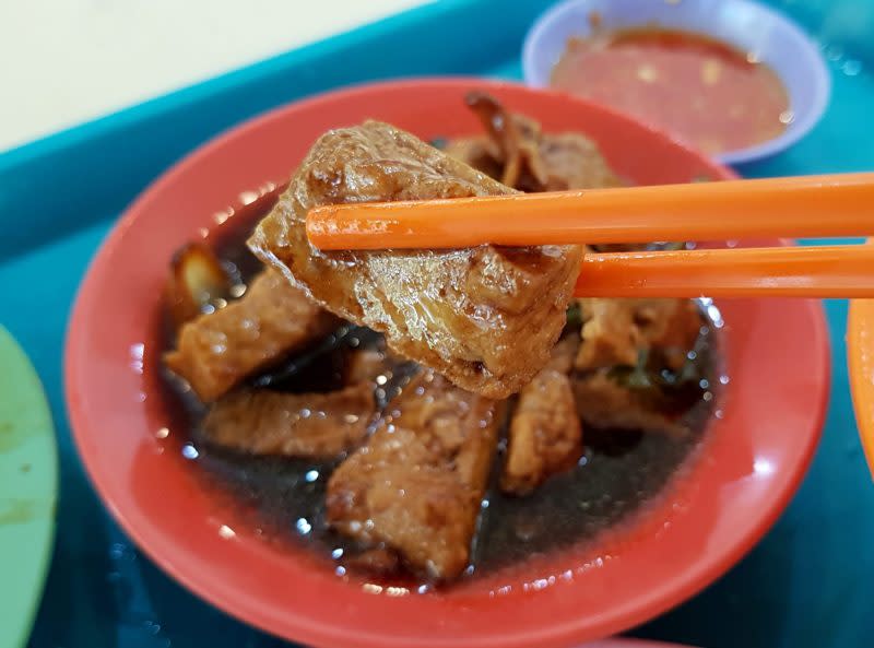 choon seng teochew porridge - braised beancurd