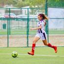 <p>Pamela Andrea Verdirame es la segunda en la posición de goleadoras de la Liga MX Femenil con tres dianas. El primer lugar lo ocupa la jugadora del América: Lucero Ximena Cuevas, quien ha perforado las redes rivales en cinco ocasiones. / Foto: Instagram @pameverdirame </p>