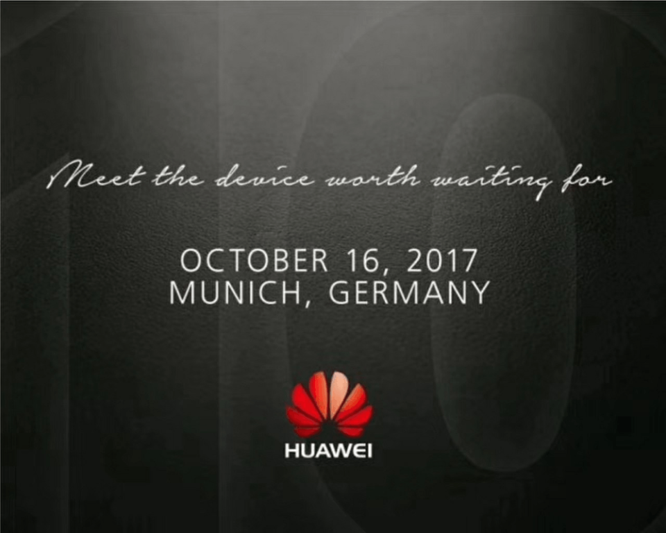 邀請函曝光 HUAWEI Mate 10 要發表亮相了嗎？