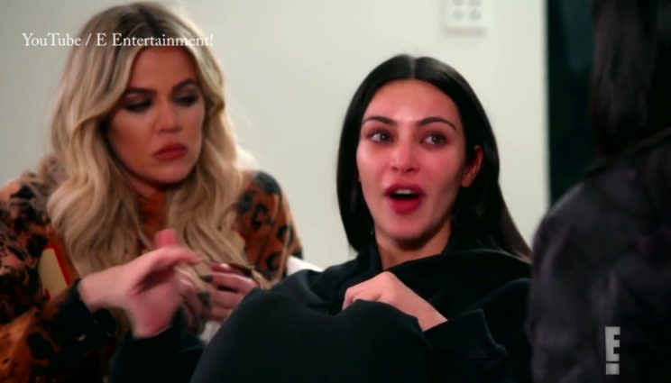 Kim broke down as she recalled the incident.
