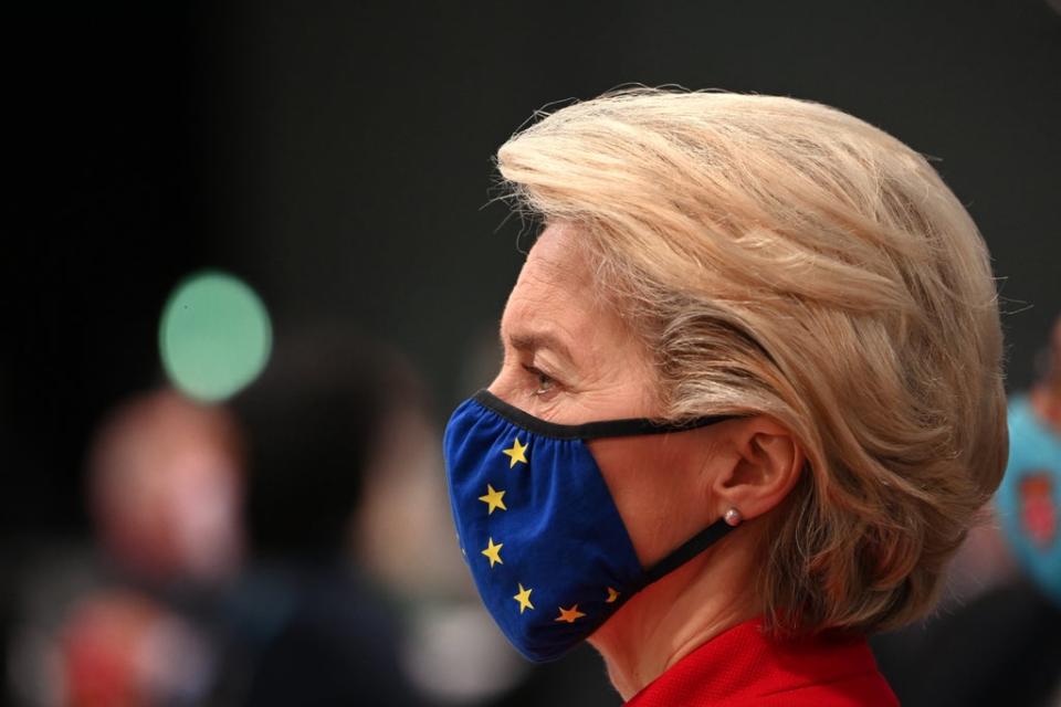 President of the European Commission Ursula von der Leyen during the opening ceremony (Jeff J Mitchell/PA) (PA Wire)