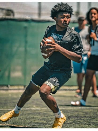 Incoming freshman quarterback Darius Curry of St. Bernard will have several months to prepare of the first game of 2021 on Jan. 8.