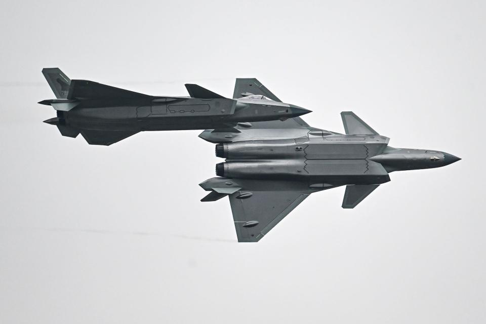 China J-20 fighter jet