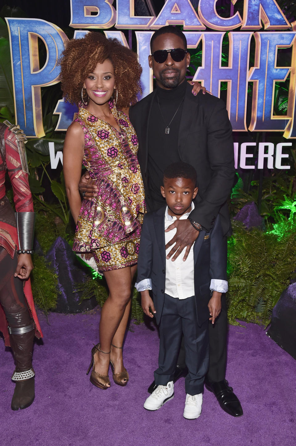 The couple's elder son, Andrew, tagged along for the "Black Panther" premiere last year. (Photo: Alberto E. Rodriguez via Getty Images)