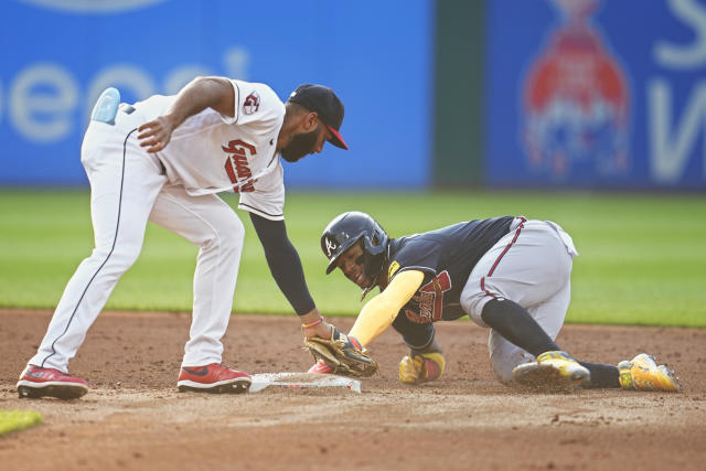 Ronald Acuna Jr. hit by first pitch, exits in 2nd inning (Video