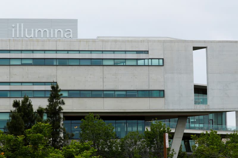 FILE PHOTO: A new office building housing genetic research company Illumina is shown in San Diego, California