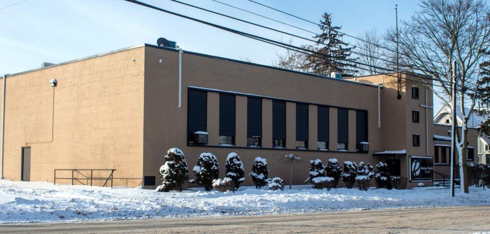 The building that currently houses Restore World Church in east Adrian, 430 E. Church St., is pictured. Leaders from Lenawee County’s Align Center for Workforce Development recently announced they will soon purchase the existing church building and transform it into a workforce development center complete with training classrooms, a community hall, consulting services, office rental space, childcare and more.