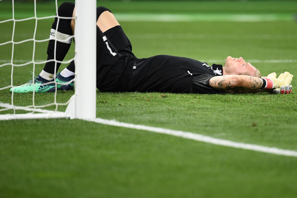 Karius, à terre