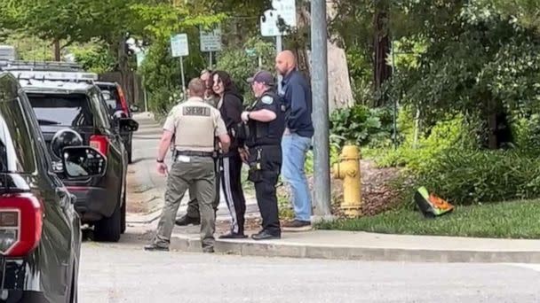 PHOTO: This still from a video shows UC Davis stabbing suspect, Carlos Domingues, being arrested. (Courtesy of Sue Cockrell)