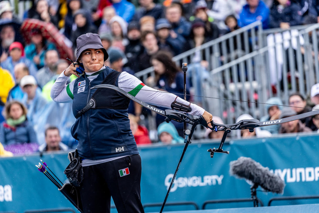 Alejandra Valencia en Berlín (Dean Alberga/Handout/World Archery Federation via Getty Images )